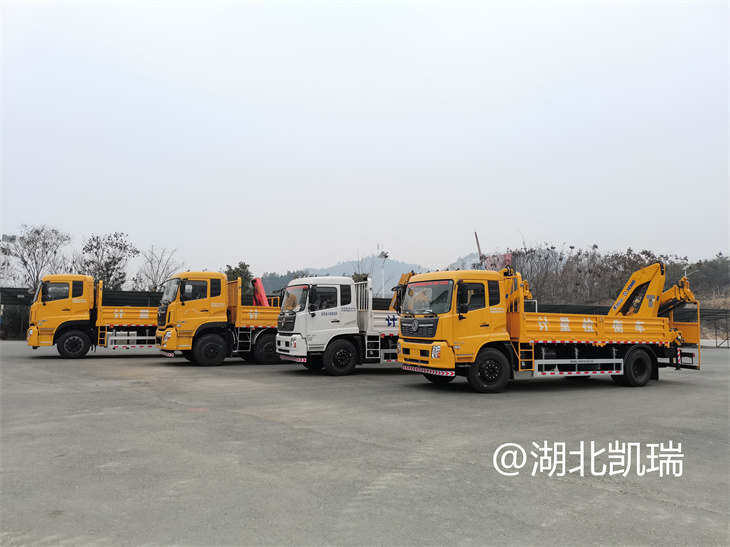 四臺“東風系列”計量檢衡車列裝發運(左) 四臺“東風系列”計量檢衡車列裝發運(左)